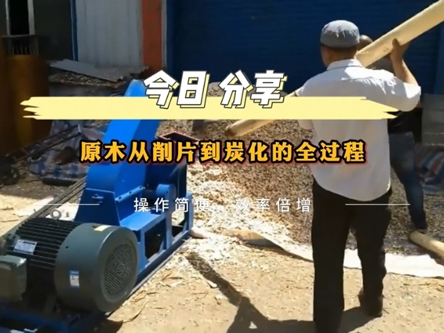 原木香蕉视频污版机从削片到木炭的转化之路